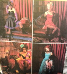 3674  MCCALLS CAN CAN SALOON BUSTIER,,RUFFLE SKIRT PATTERN 6-12,14-20